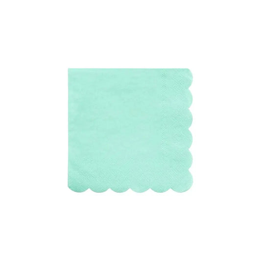 Mint small napkins Meri Meri