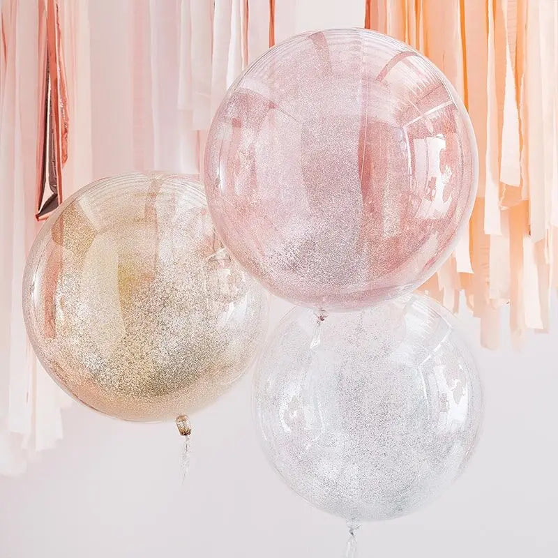 Mixed Metallics Orb Glitter Balloons Ginger Ray