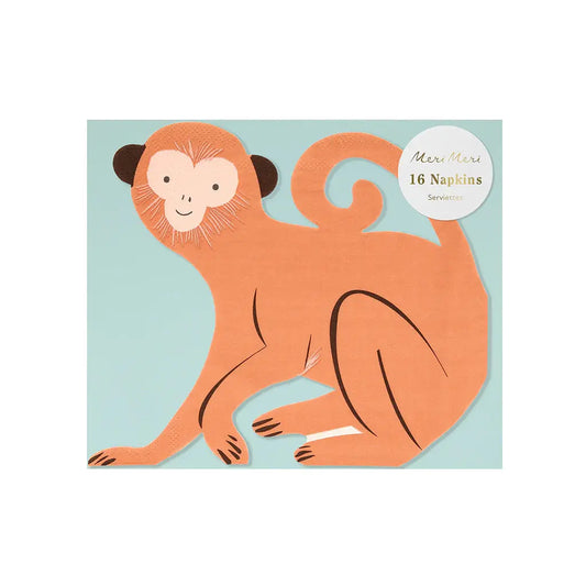 Monkey Napkins (x 16) Meri Meri