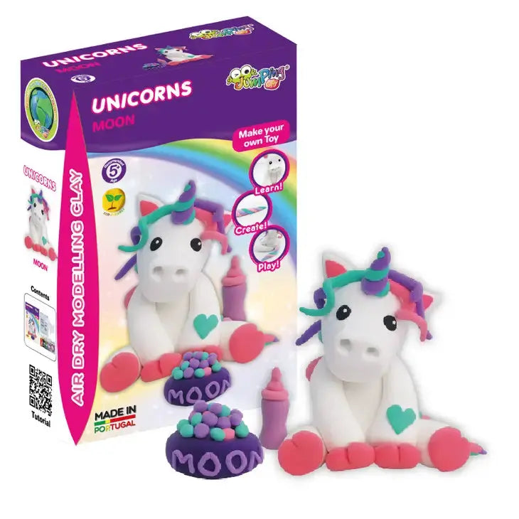 Moon - Unicorns Collection- Air Dry Modelling Clay Kit JumpingClay