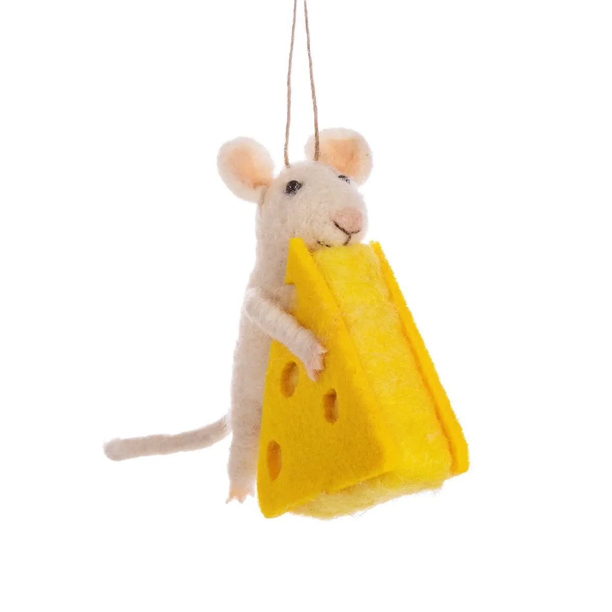 Mouse Gets The Cheese Felt Decoration SASS AND BELLE