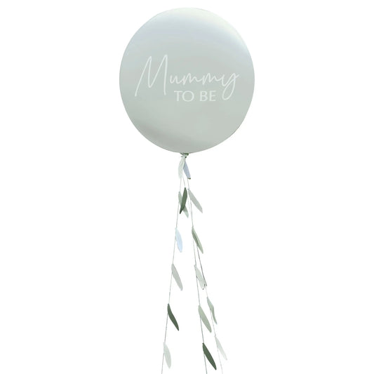 Mummy To Be Baby Shower Balloon with Botanical Tail Ginger Ray