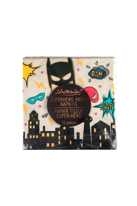 NAPKINS - PARTY - SUPERHERO SQUARE Great Pretenders