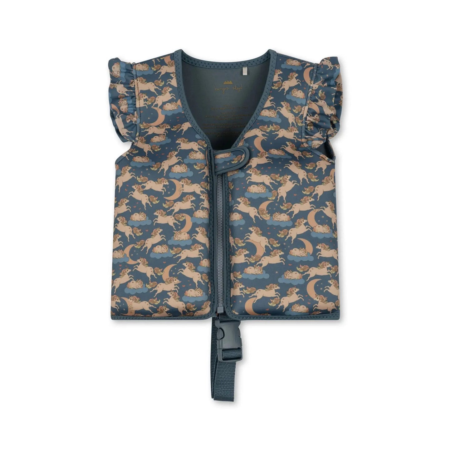 Neoprene float vest frill - unicorn blue Konges Slojd