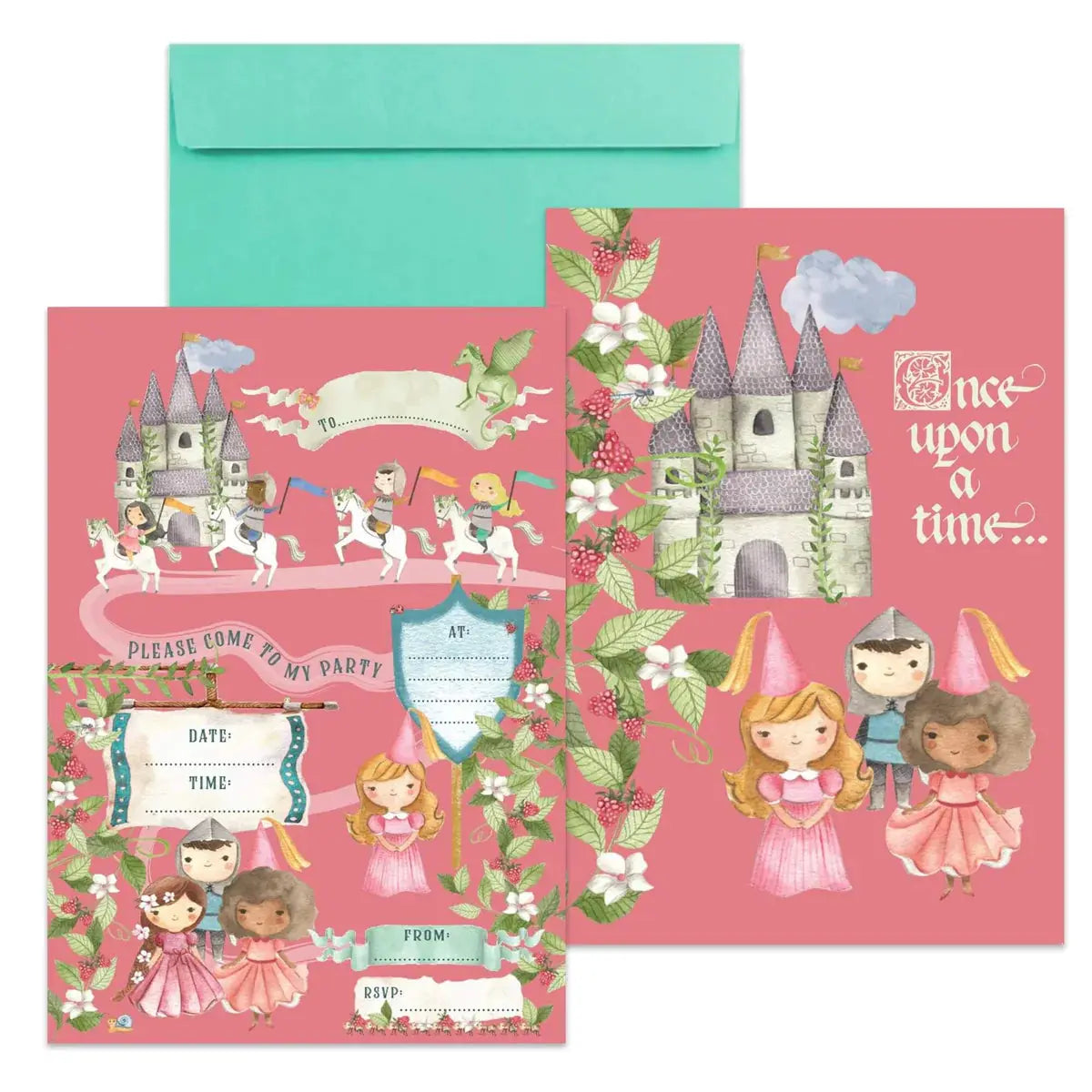 ONCE UPON A TIME BIRTHDAY PARTY INVITATIONS MustardandGray