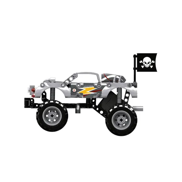 OPEN BRICKS - Monster Truck Silver (clamping block set) Open Bricks Source