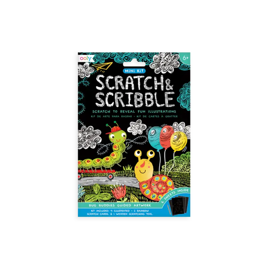 Ooly Scratch & Scribble Mini Scratch Art Kit - Bug Buddies OOLY