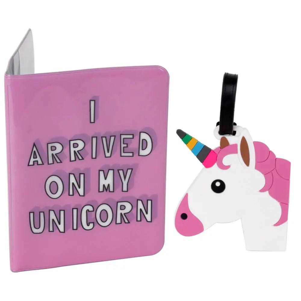 PASSPORT HOLDER AND ID TRAVEL UNICORN AND PINEAPPLE HF HELIO FERRETI