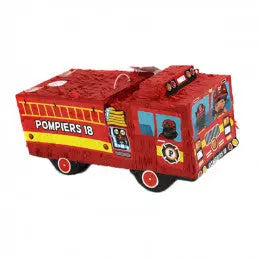 PINATA CAMION POMPIER 18 XL 38 x 21 x 24 cm cotillons Alsace