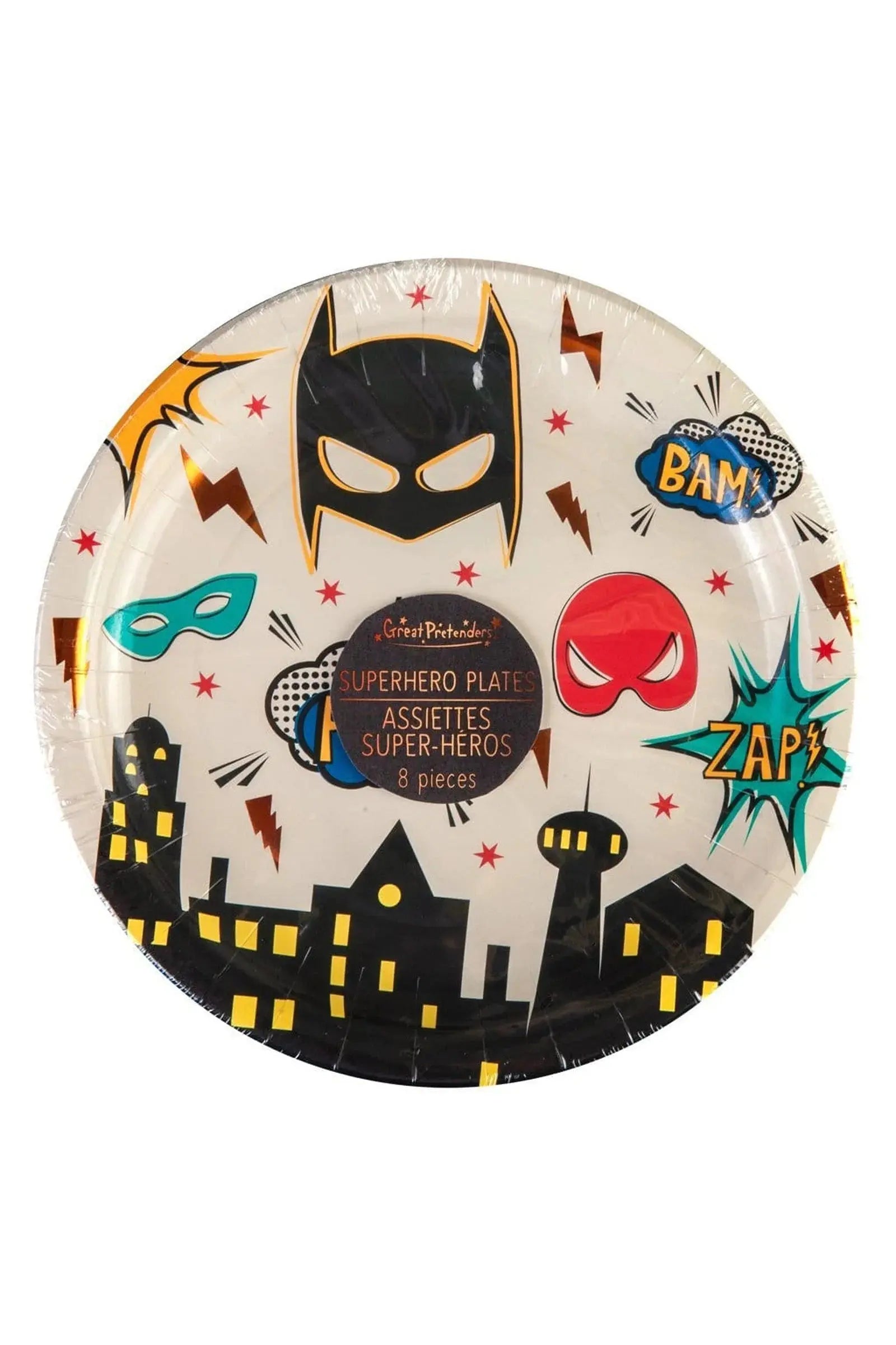 PLATES - PARTY - SUPERHERO LARGE Great Pretenders