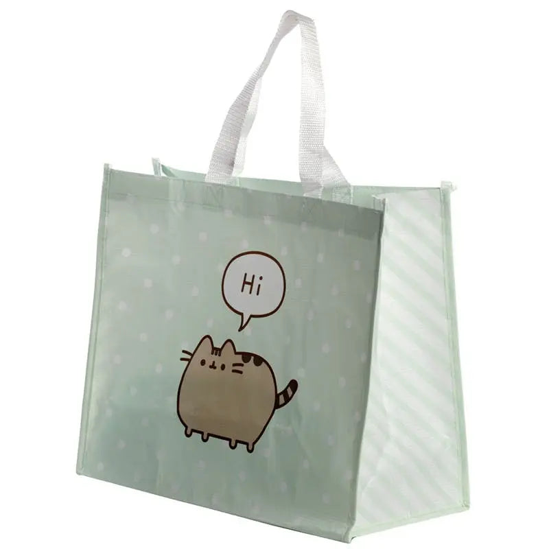 PUSHEEN CAT RECYCLED PLASTIC BOTTLES RPET REUSABLE SHOPPING BAG Puckatore