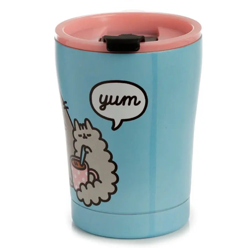 PUSHEEN FOODIE CAT REUSABLE STAINLESS HOT & COLD THERMAL INSULATED FOOD & DRINK CUP 300ML Puckatore