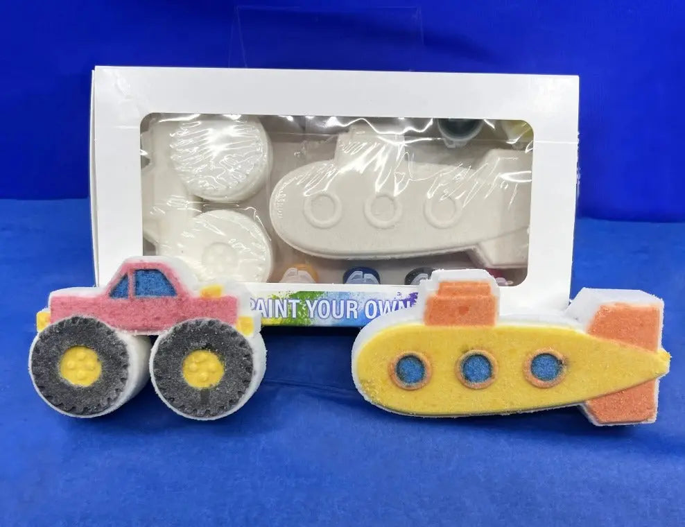 Paint Your Own Bath Bombs- Truck and Submarine Luxiny Products