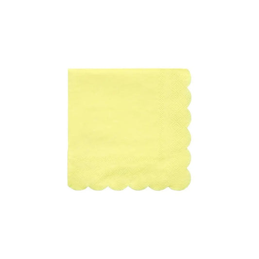 Pale Yellow Small Napkins (set of 20) Meri Meri