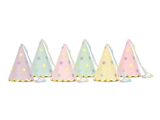 Party hats stars, mix Partydeco