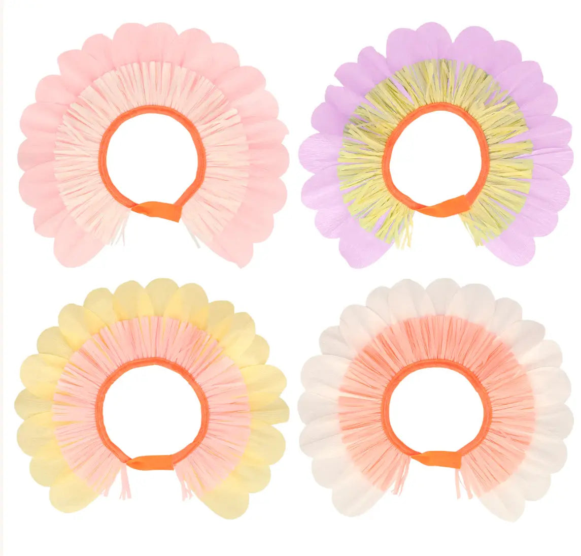 Pastel Flower Paper Bonnets (x 4) Meri Meri