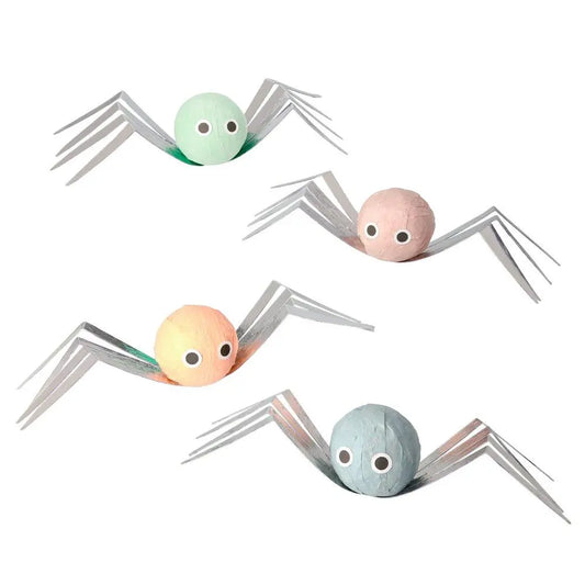 Pastel Halloween Spider Surprise Balls (set of 4) Meri Meri