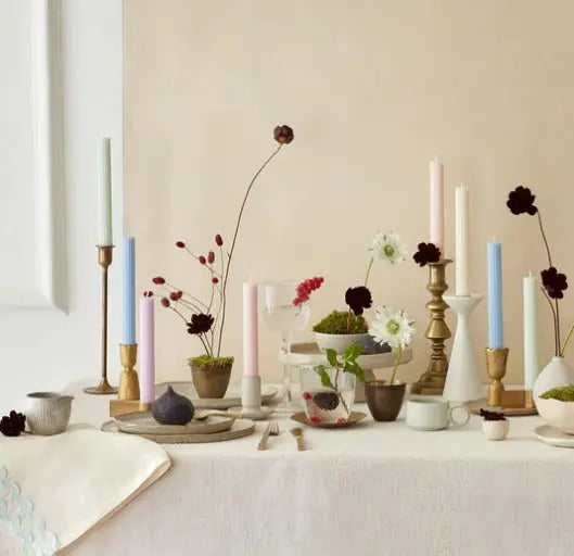 Pastel Table Candles (x 12) Meri Meri