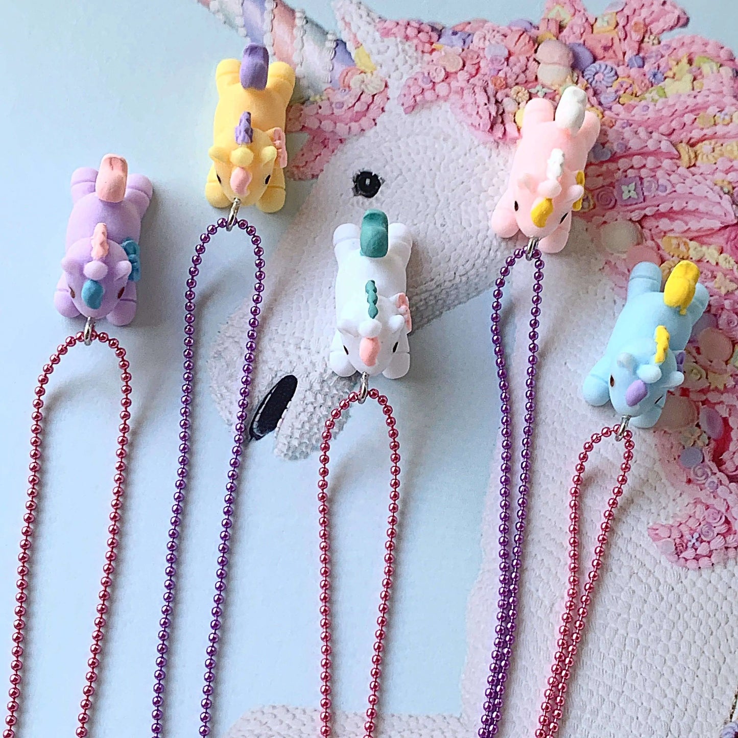 Pastel Unicorn Kids Necklaces - Pop Cutie Pop Cutie