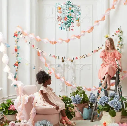 Peach & Pink Stitched Streamer Meri Meri