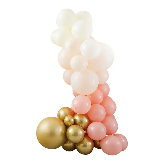 Peach and Gold Balloon Arch Kit Ginger Ray