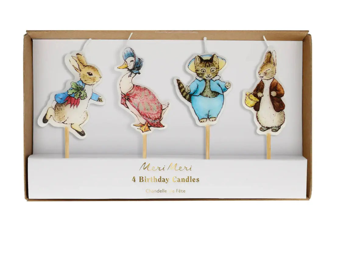 Peter Rabbit In The Garden Candles (x 4) Meri Meri