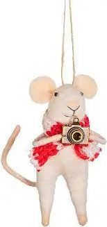 Photographer Mouse Felt Decoration SASS AND BELLE