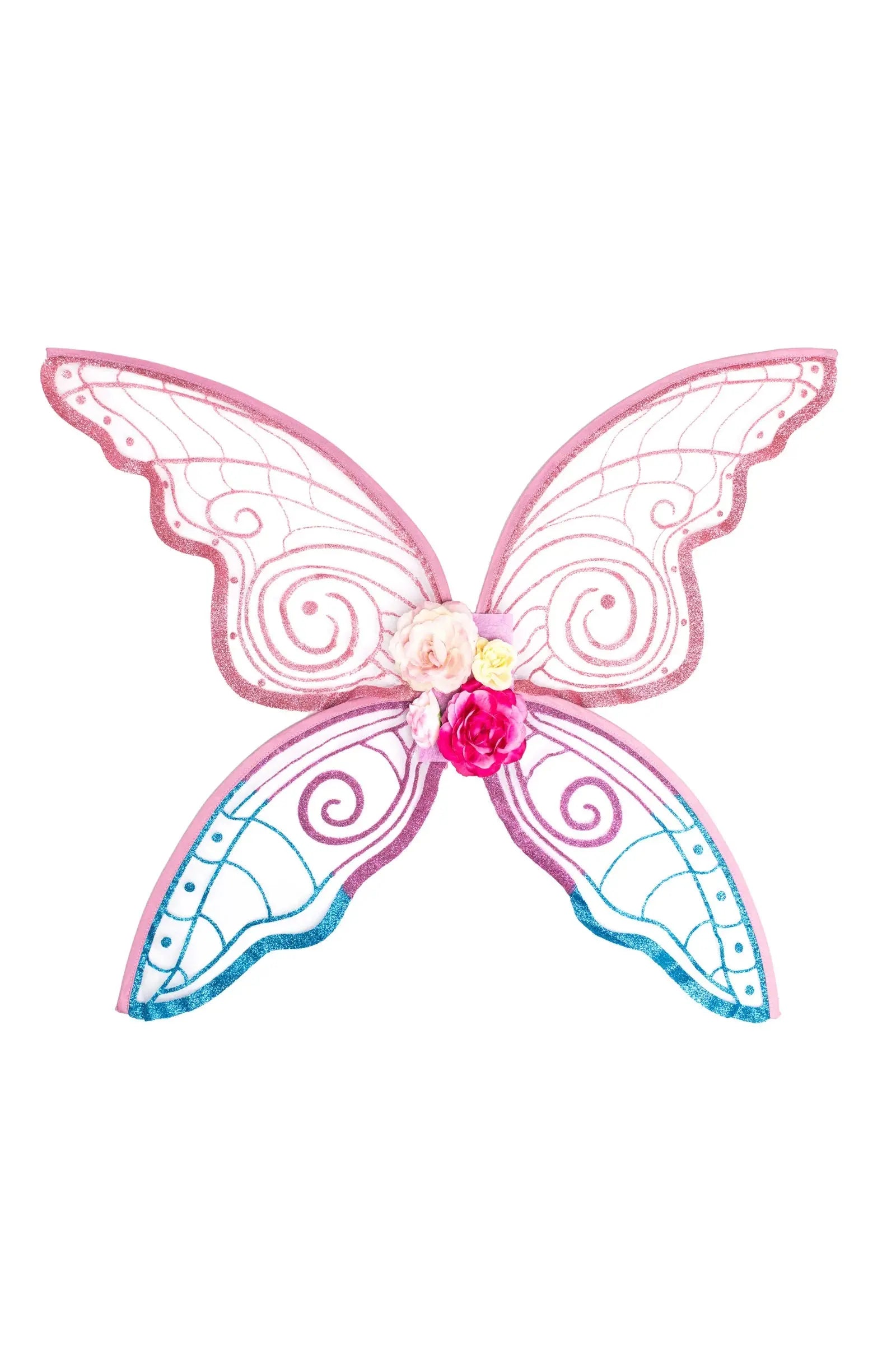 Pink and blue fairy blossom wings Great Pretenders
