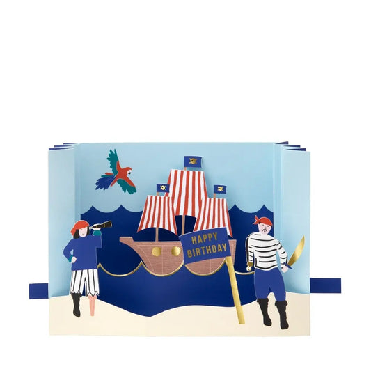 Pirate Concertina Greeting Card Meri Meri
