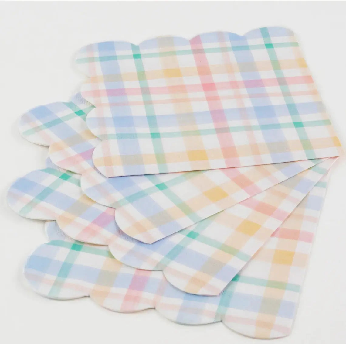 Plaid Pattern Large Napkins (x 16) Meri Meri