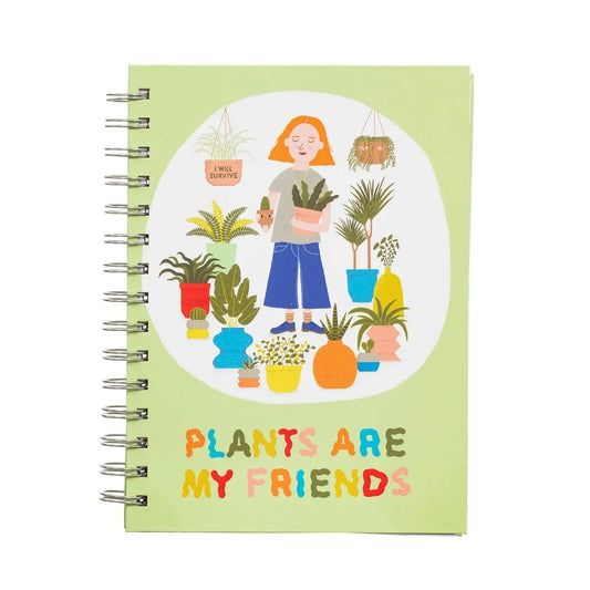 Plants Are My Friends A5 Notebook SASS AND BELLE