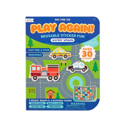 Play again! mini on-the-go activity kit - working wheels OOLY