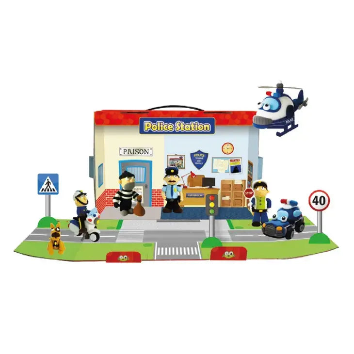 Police Station - JumpingCity - Air Dry Clay Modelling Kit JumpingClay