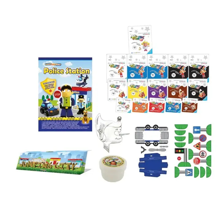 Police Station - JumpingCity - Air Dry Clay Modelling Kit JumpingClay