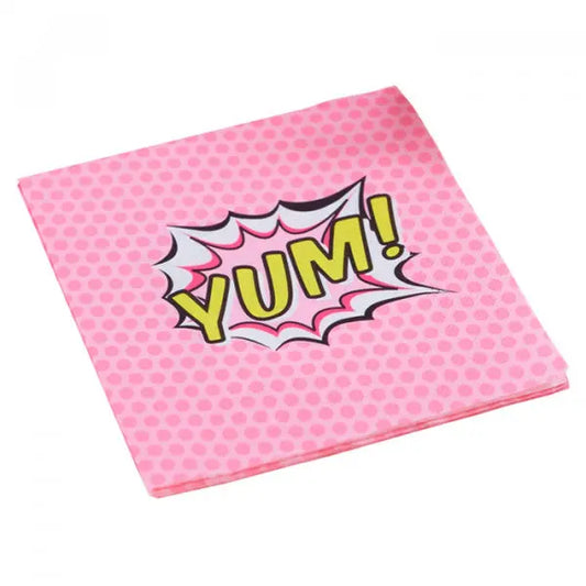 Pop Art Pink Napkins Ginger Ray