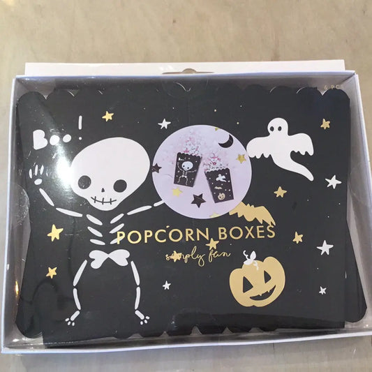 Popcorn Boxes BOO mix Partydeco