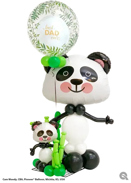 Precious Panda Foil Balloon qualatex