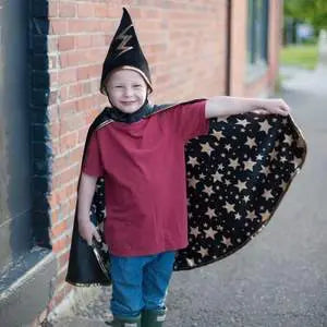 REVERSIBLE WIZARD CAPE AND HAT Boland