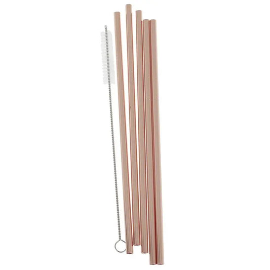 ROSE GOLD STAINLESS STEEL STRAWS GingerRay