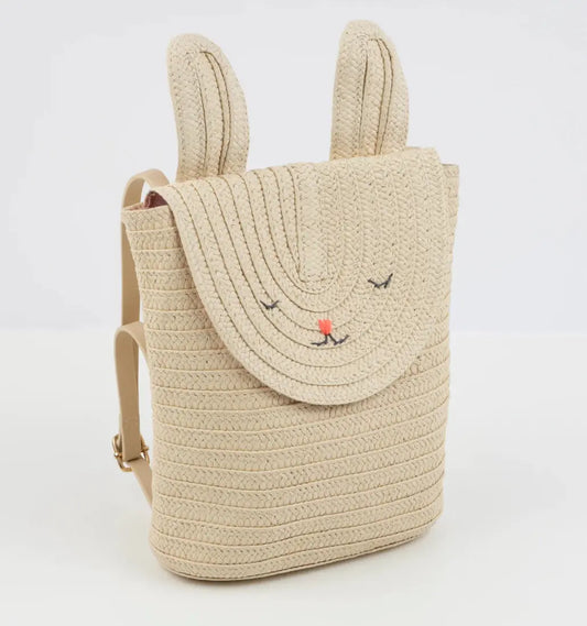 Raffia Bunny Backpack Meri Meri