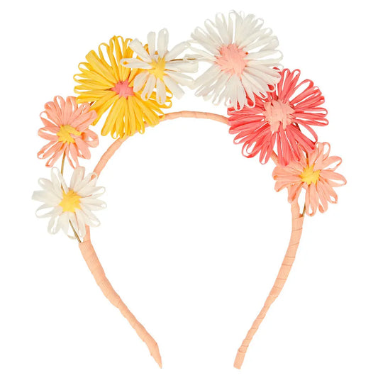 Raffia Flower Headband Meri Meri