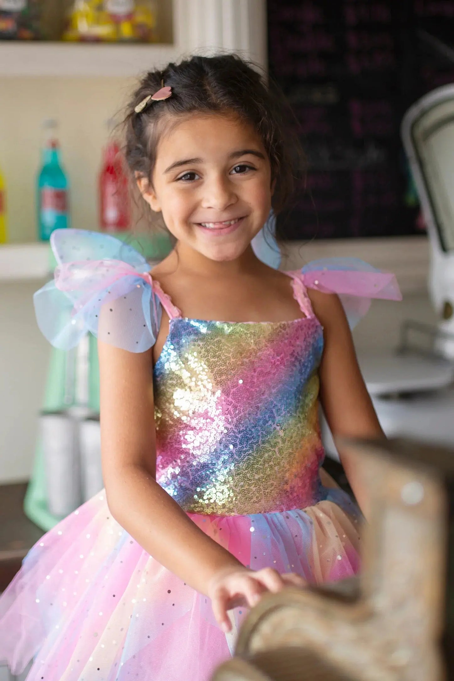Rainbow Fairy Dress & Wings 3 -4 years / 2 pcs Great Pretenders