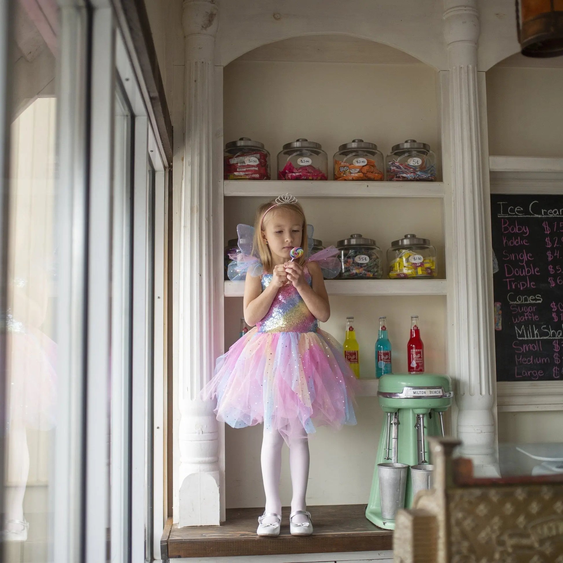 Rainbow Fairy Dress & Wings - The Party Boutique Rainbow Fairy Dress & Wings - The Party Boutique