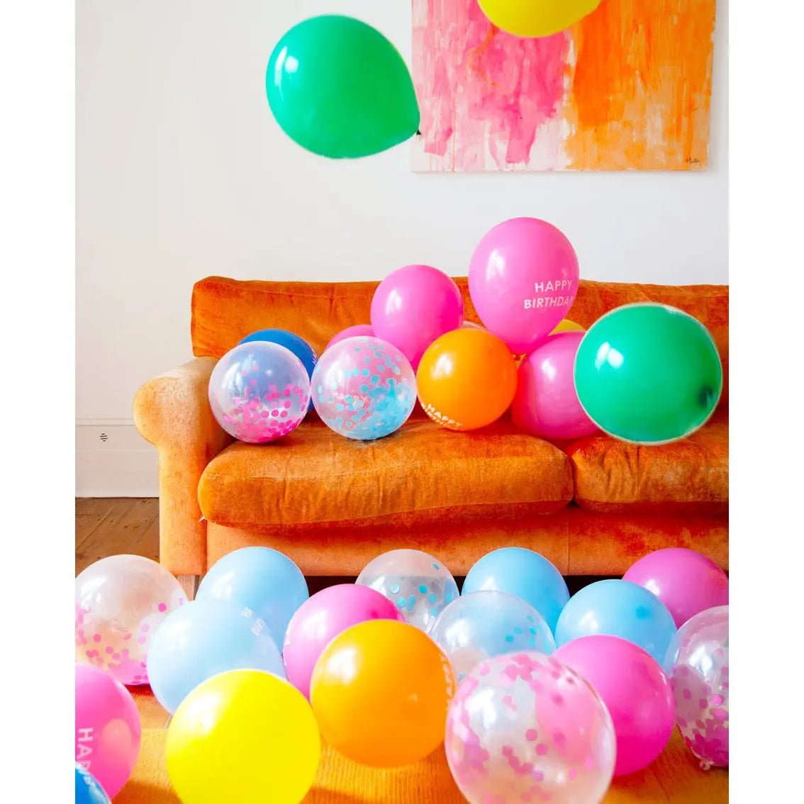 Rainbow Happy Birthday Balloons Talking Tables