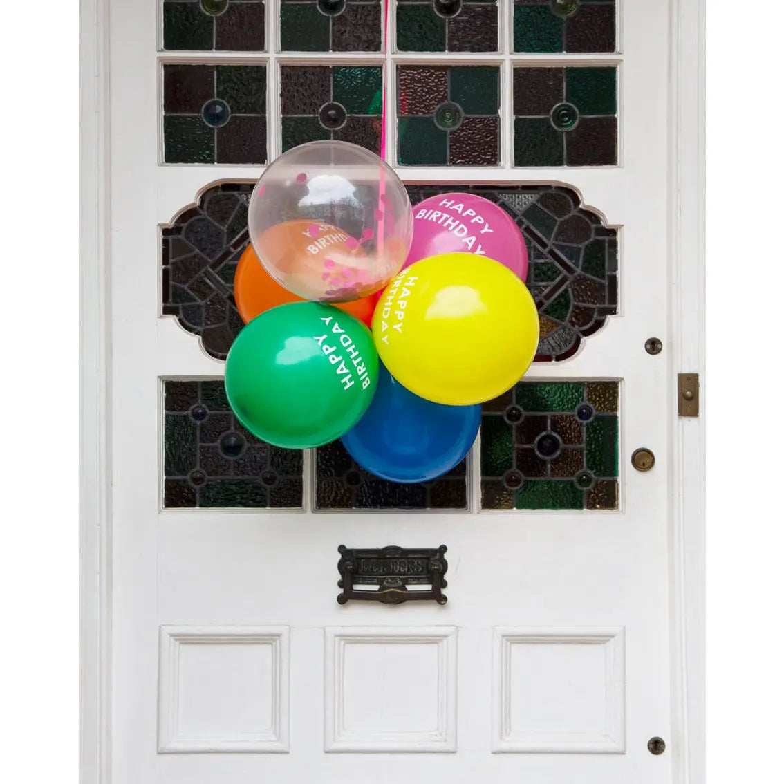 Rainbow Happy Birthday Balloons Talking Tables