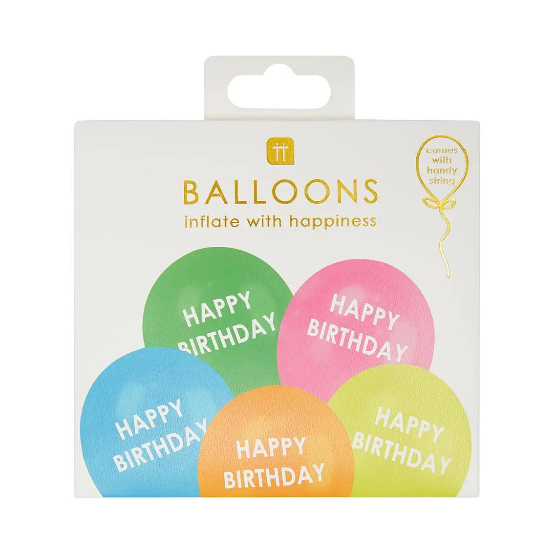 Rainbow Happy Birthday Balloons Talking Tables