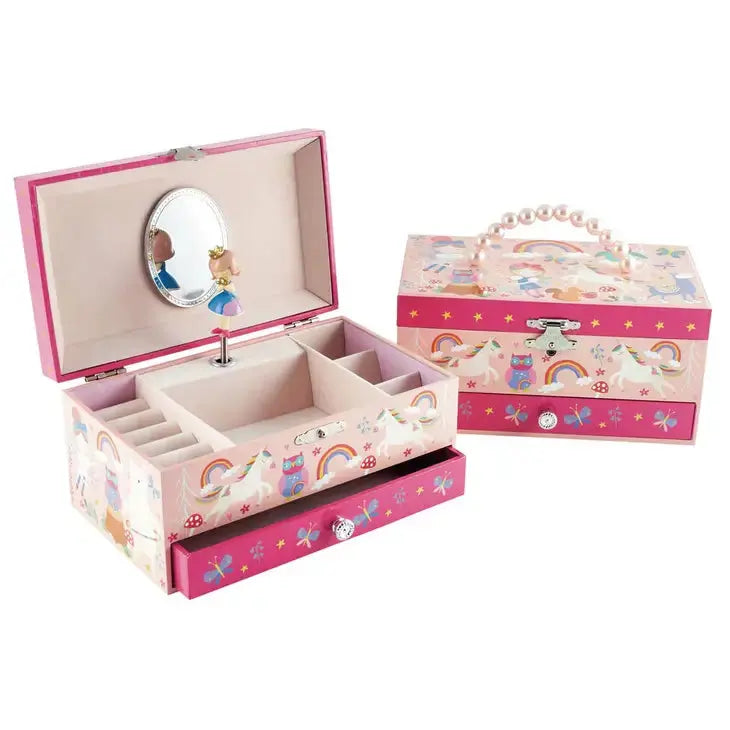 Rainbow Woodland jewelry Box - Music: Over the Rainbow) Floss and Rock
