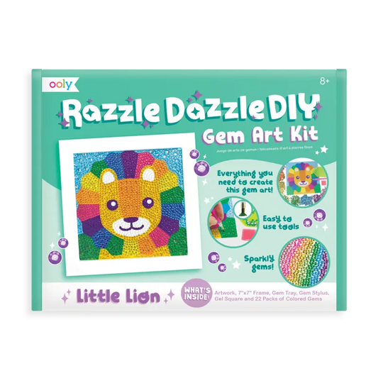 Razzle dazzle diy gem art kit - little lion OOLY