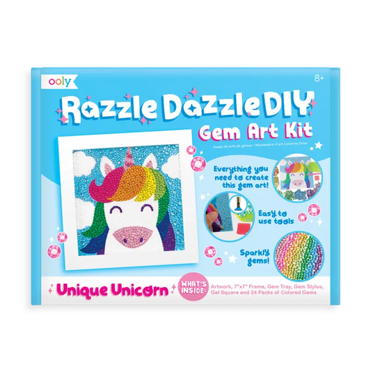 Razzle dazzle diy gem art kit - unique unicorns OOLY