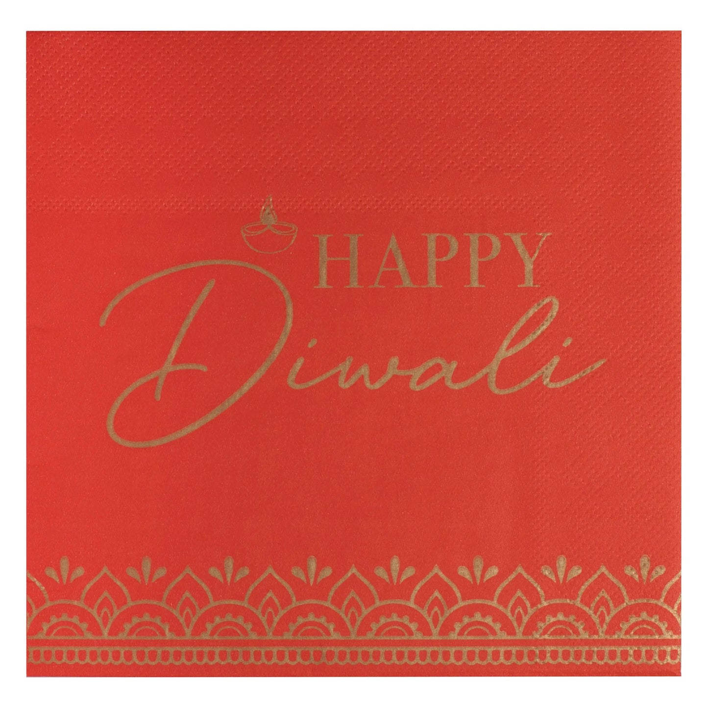 Red Happy Diwali Paper Napkins Ginger Ray